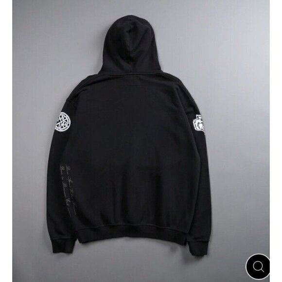 Darc Sport X Batman RISE AGAIN V2 PIERCE Hoodie Black Large Rare Bane - Picture 3 of 4